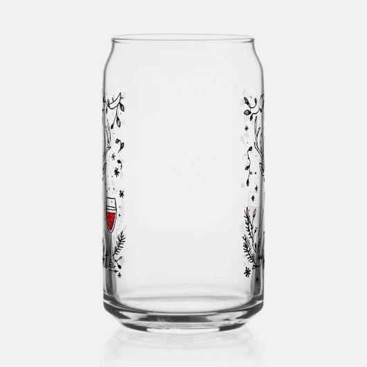 Tipsy and Bright Deer  Blikvorm Glas (Links)