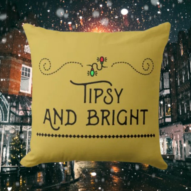 Tipsy and Bright | Festive Kerst Kussen (Creator heeft geüpload)