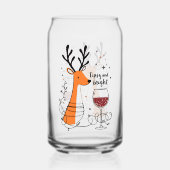 Tipsy and Bright Reindeer  Blikvorm Glas (Voorkant)