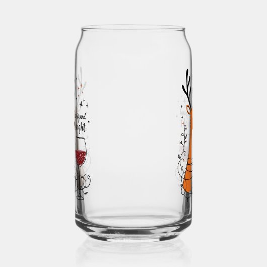 Tipsy and Bright Reindeer  Blikvorm Glas (Rechts)