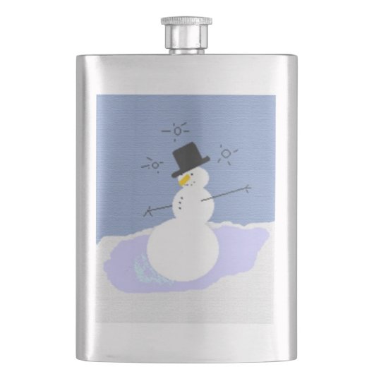 Tipsy de sneeuwman heupfles (Voorkant)
