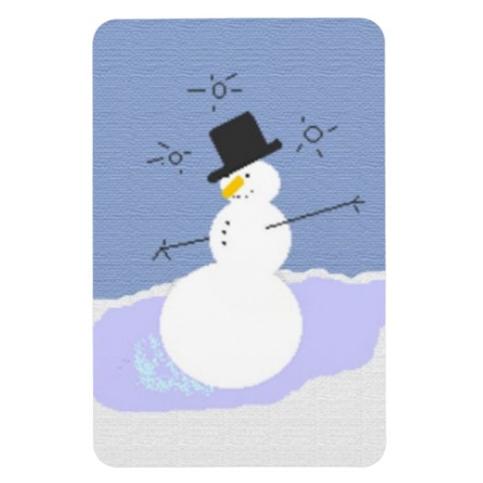 Tipsy de sneeuwman magneet (Verticaal)