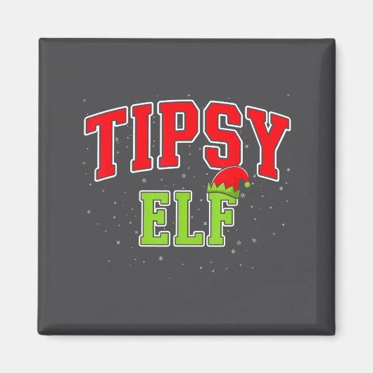Tipsy Elf Christmas Family Matching Group Xmas  Magneet (Voorkant)