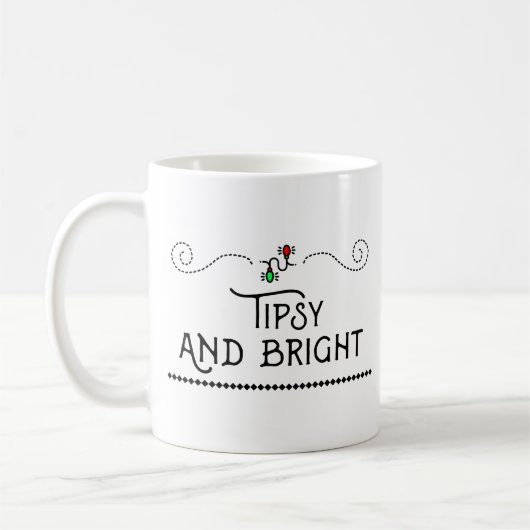 Tipsy en Bright | Kerstverlichte mok (Links)