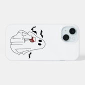 Tipsy Ghost with Bats – Halloween Wine Lover Case iPhone 15 Case (Achterkant horizontaal)