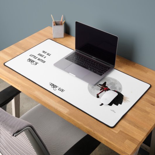 Tipsy heks op Flying Broom Desk Mat (Kantoor 2)