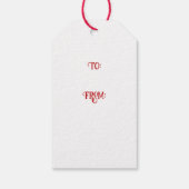 Tipsy heks op vliegend Label met cadeaus Cadeaulabel (Achterkant)