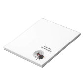 Tipsy heks op vliegende bezem Notitieblok (Linkerzijde)