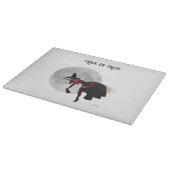 Tipsy heks op vliegende bezem snijplank (Hoek)