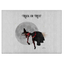 Tipsy heks op vliegende bezem snijplank