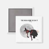 Tipsy heks op vliegende bril Magnet (Voorkant / Achterkant)