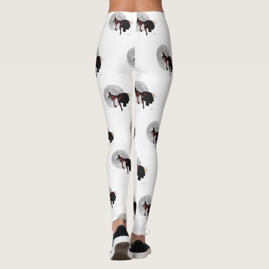 Tipsy heks op vliegende Leggings (Achterkant)