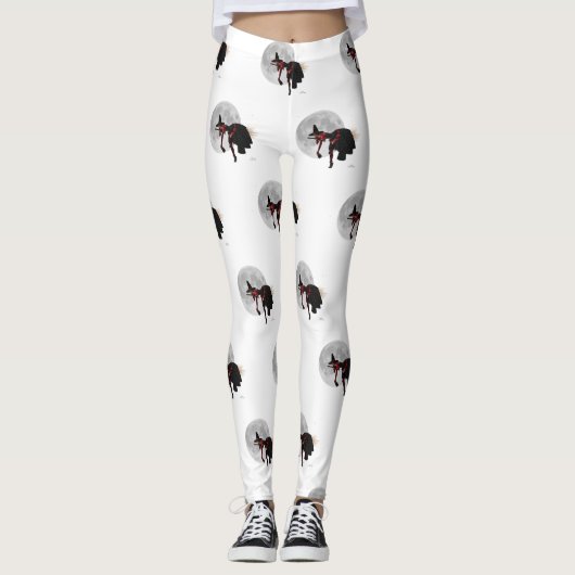 Tipsy heks op vliegende Leggings (Voorkant)