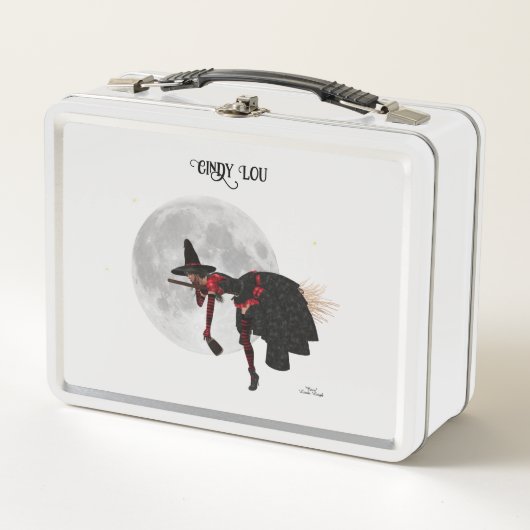 Tipsy heks op vliegende rugzak (Voorkant)