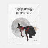 Tipsy heks op vliegende rugzak fleece deken (Voorkant)