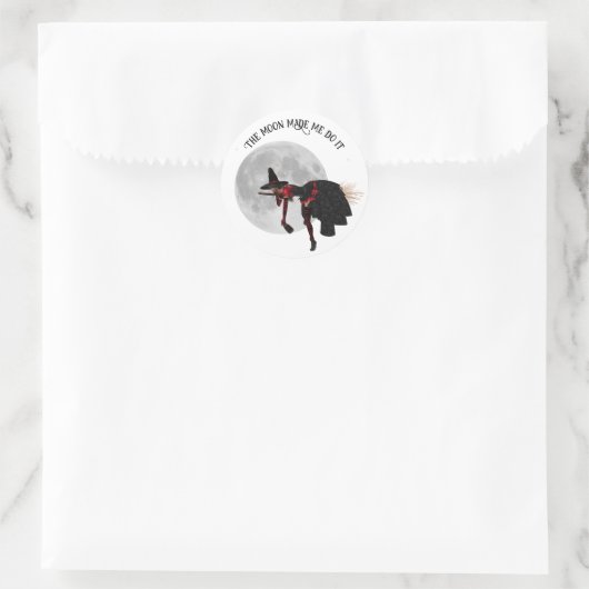 Tipsy heks op vliegende Stickers (Tas)