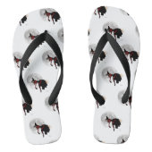 Tipsy heks op vliegende Teenslippers (Voetbed)