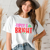 Tipsy & Helder Leuk Modern Kerstmis Tri-Blend Shirt