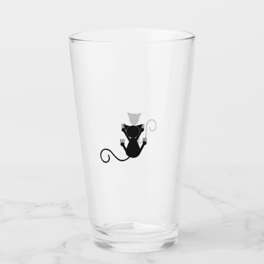 Tipsy Kat Glas (Achterkant)