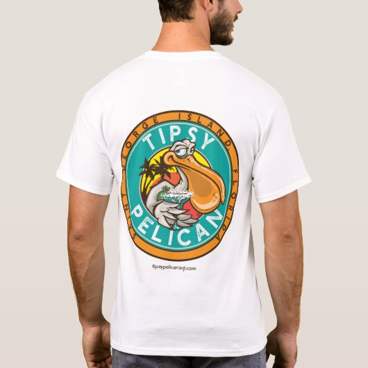 Tipsy Pelican T-Shirt Logo (Achterkant)