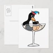 Tipsy Penguin Briefkaart (Voorkant / Achterkant)
