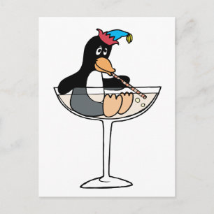 Tipsy Penguin Briefkaart