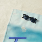 Tipsy Quote Ocean Beach Strandlaken (In situ)