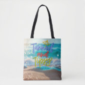 Tipsy Quote Ocean Beach Tote Bag (Voorkant)