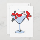 Tipsy Santa Briefkaart (Voorkant / Achterkant)