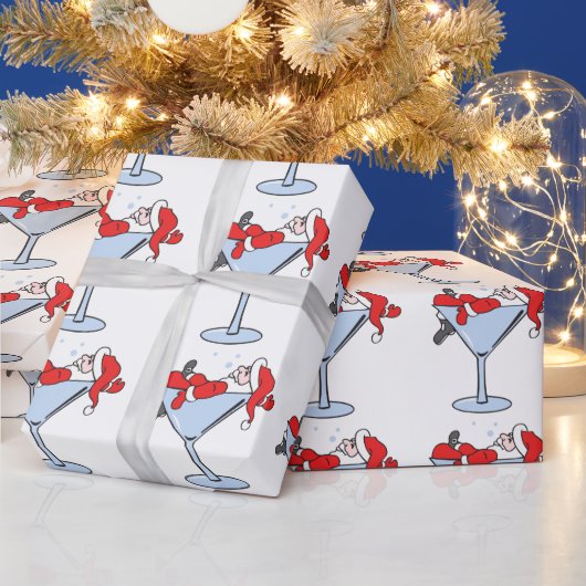 Tipsy Santa Cadeaupapier (Feestdagen)