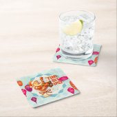 tipsy santa  kartonnen onderzetters (Insitu)