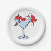 Tipsy Santa Papieren Bordje (Voorkant)