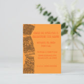 Tipsy Tiki Totem Halloween Holiday Luau Party - Kaart (Staand voorkant)