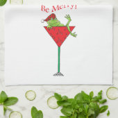 Tipsy-tini kikker theedoek (Gevouwen)