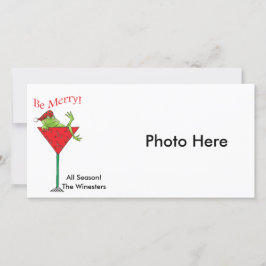 Tipsy-tini's Kikker Feestdagenkaart