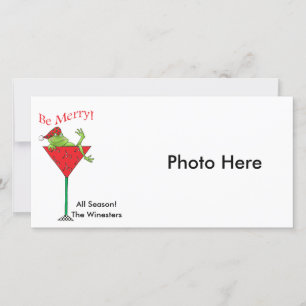 Tipsy-tini's Kikker Feestdagenkaart