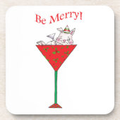 Tipsy-tini's konijn onderzetter (Voorkant)