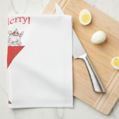 Tipsy-tini's konijn theedoek (Quarter Fold)