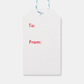 Tipsy-tini's rendiertje cadeaulabel (Achterkant)