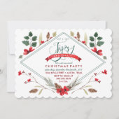 Tipsy & Toasty Holiday Party Uitnodiging (Voorkant)