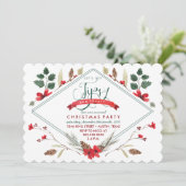 Tipsy & Toasty Holiday Party Uitnodiging (Staand voorkant)