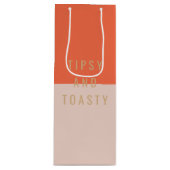 Tipsy & Toasty Wijn Cadeautas (Voorkant)