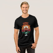 Tipsy Turkey Crew Thanksgiving Drinking Shirt (Voorkant volledig)