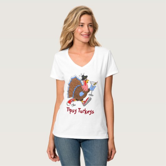 Tipsy Turkey (Martini) - Na afloop T-shirt (Voorkant volledig)