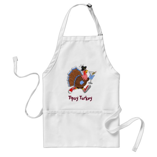 Tipsy Turkey (Martini) Standaard Schort (Voorkant)