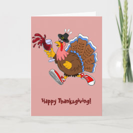 Tipsy Turkey (wijn) Feestdagen Kaart