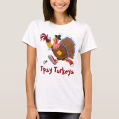 Tipsy Turkey (wijn) T-shirt (Voorkant)