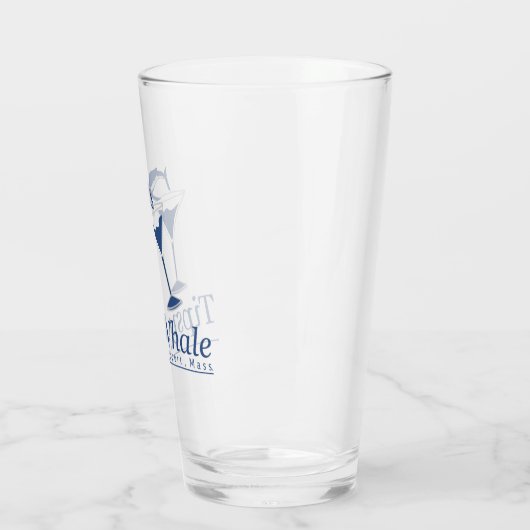 Tipsy Whale Pint Glass Glas (Links)
