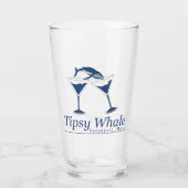 Tipsy Whale Pint Glass Glas (Voorkant)