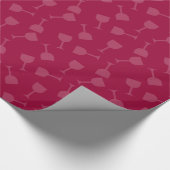 Tipsy Wine Glans Cadeaupapier (Hoek)